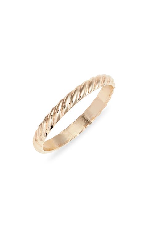 Half Twisted Band Ring