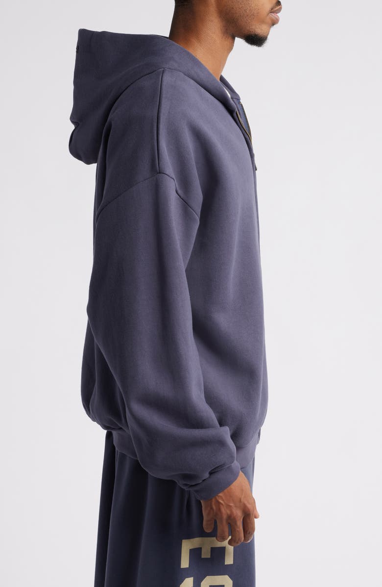 Fear of God Essentials Heavyweight Fleece Logo Zip Hoodie, Alternate, color, 