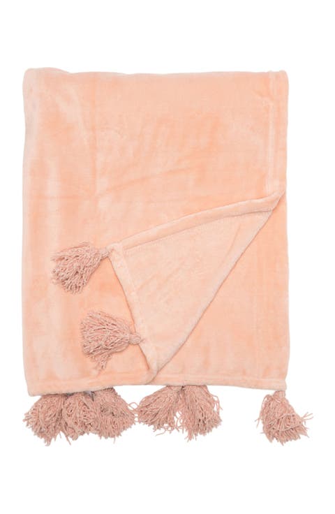 Bliss Plush Tassel Throw
