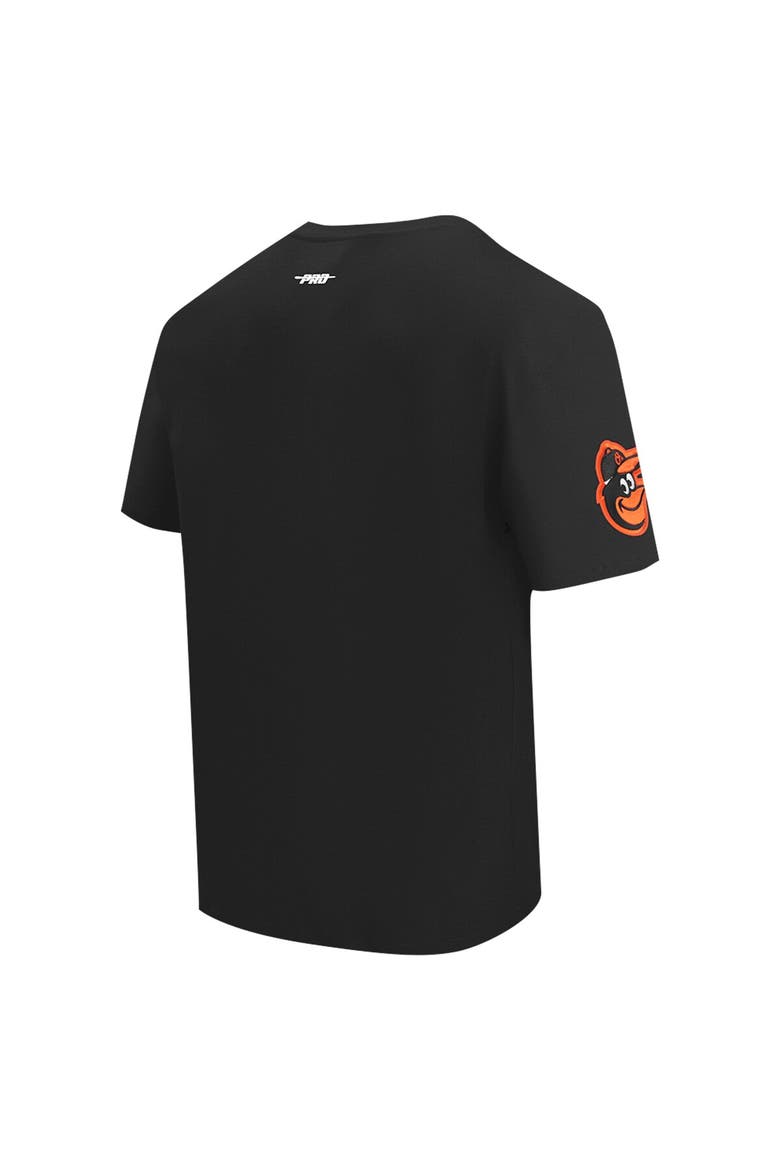 Men's Pro Standard Black Baltimore Orioles Turn It Up Dropped Shoulder T-Shirt, Alternate, color, Black