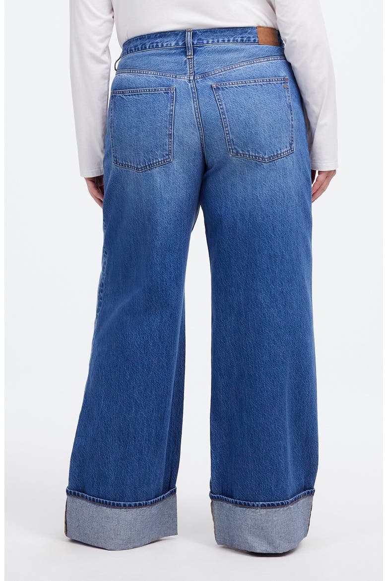 Superwide Leg Jeans, Alternate, color, FANNIN WASH