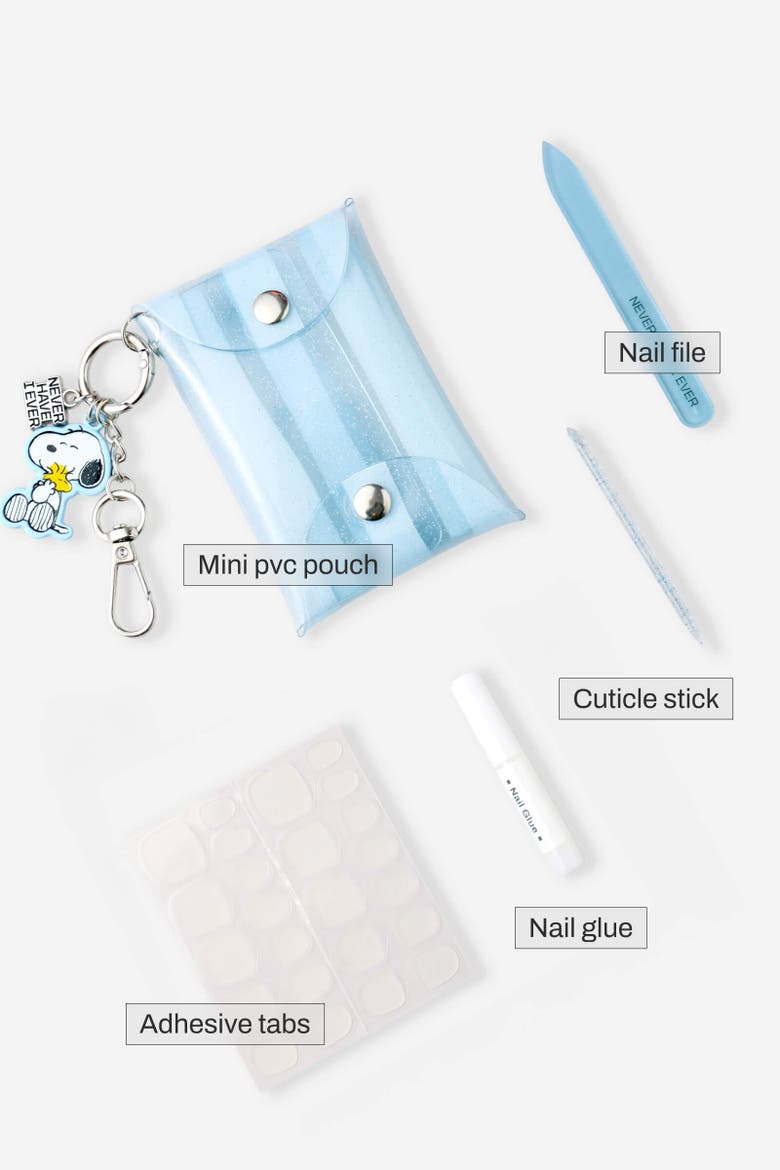 Peanuts Faux Nail Fix It Kit, Alternate, color, Blue