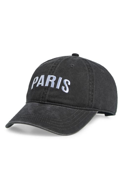 The Accessory Collective Kids' Paris Destination Baseball Cap In Black