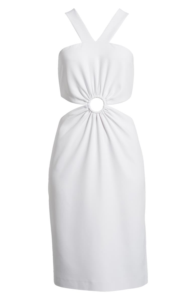 French Connection Echo O-Ring Cutout Sheath Dress, Alternate, color,