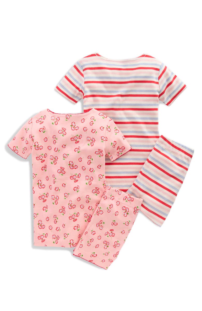 Mini Boden Shorty Pajama Shirt & Shorts Set, Alternate, color, Multi Stripe
