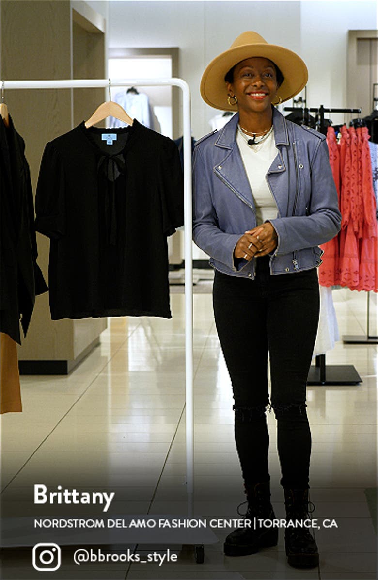 Ruffle Tie Neck Top, sales video thumbnail