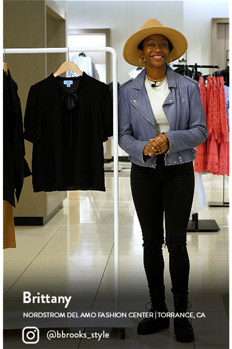 Ruffle Tie Neck Top video
