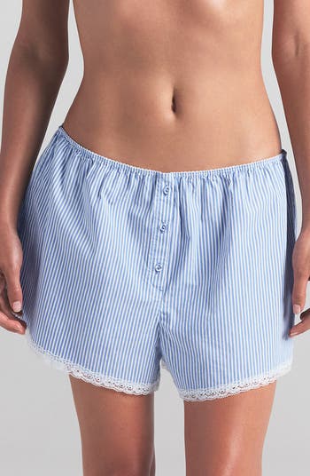 Cotton Poplin Sleep Shorts