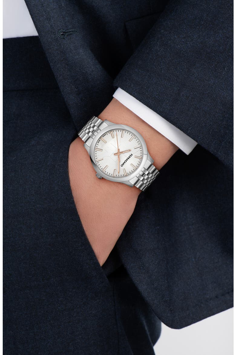 Duo Bracelet Watch, 40mm, Alternate, color, STAINLESS STEEL