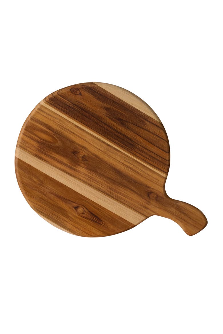 Redondo Teak Pizza Cutting Board, Main, color, Natural