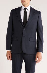 Tommy Hilfiger Plaid Two-Button Wool Sport Coat