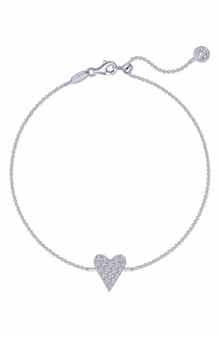 Lafonn Simulated Diamond Heart Anklet