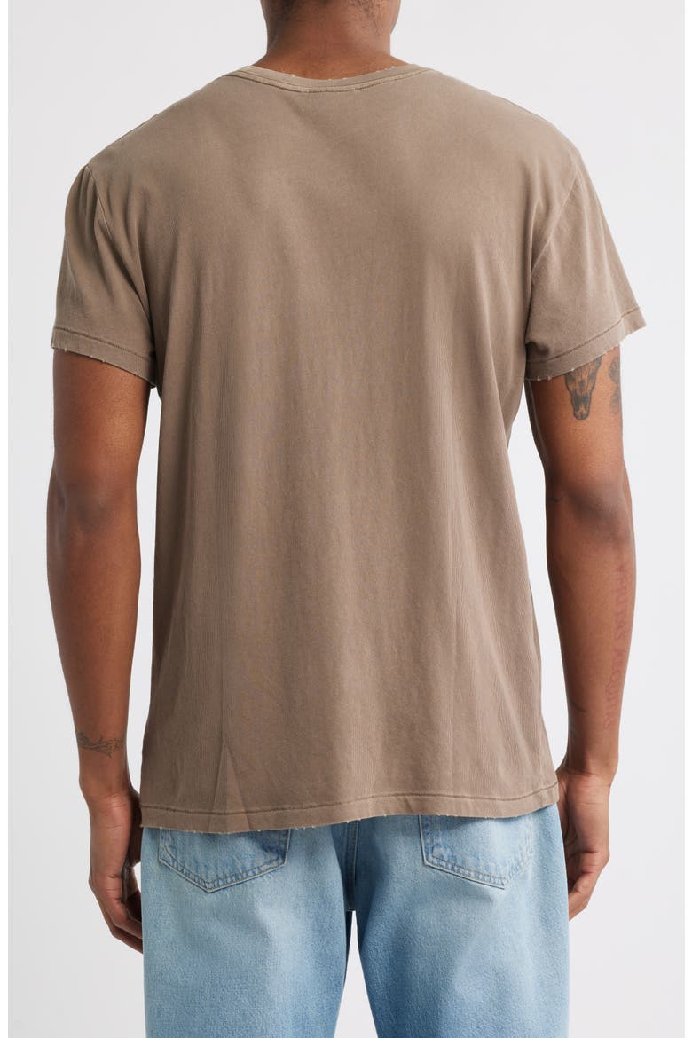 Distressed Crewneck T-Shirt, Alternate, color, VINTAGE BROWN