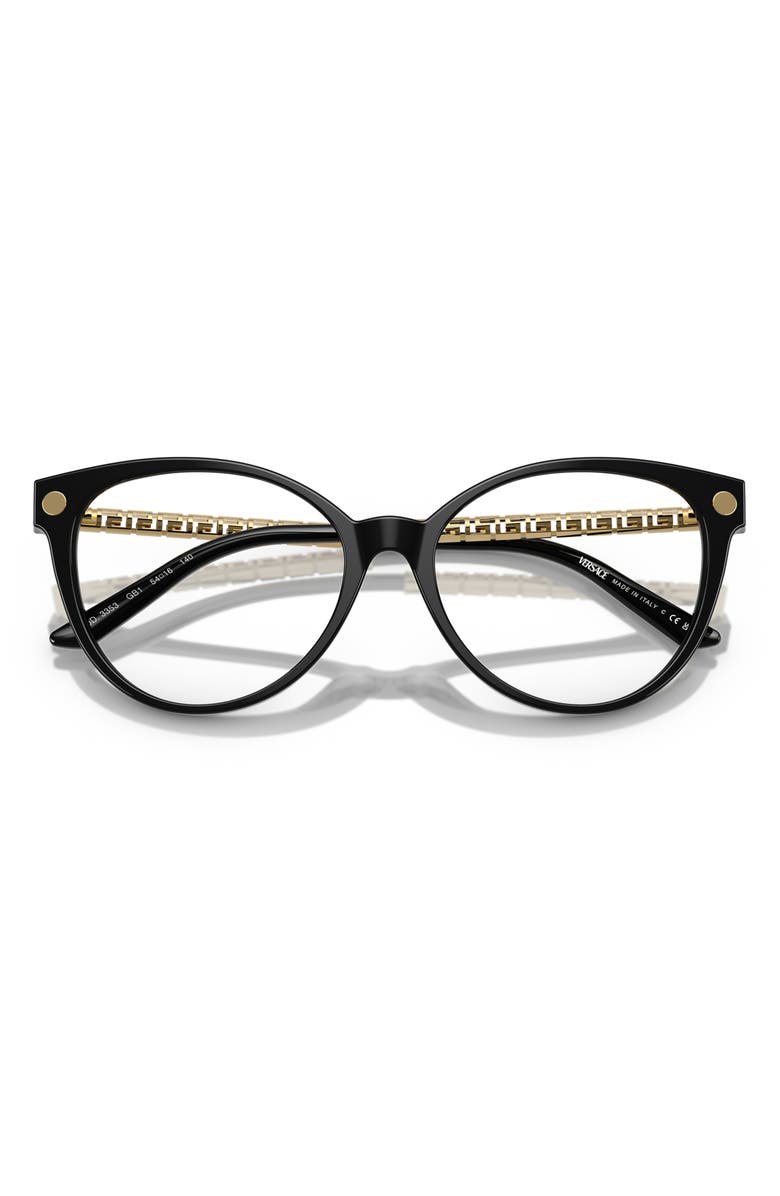 Versace 54mm Cat Eye Optical Glasses, Alternate, color,