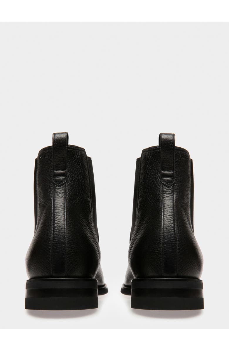 Bally Scribe Novo Booties In Deer Leather, Alternate, color, Black