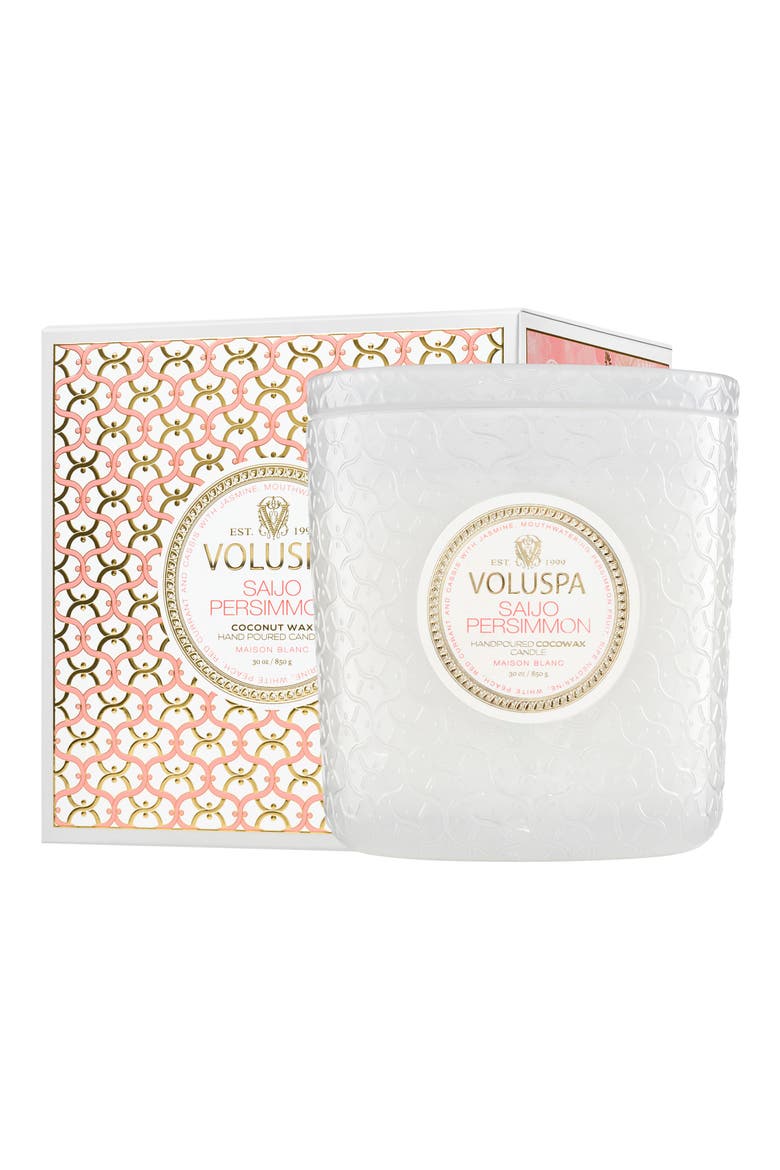 Saijo Persimmon Boxed Luxe Candle, Alternate, color, NO COLOR