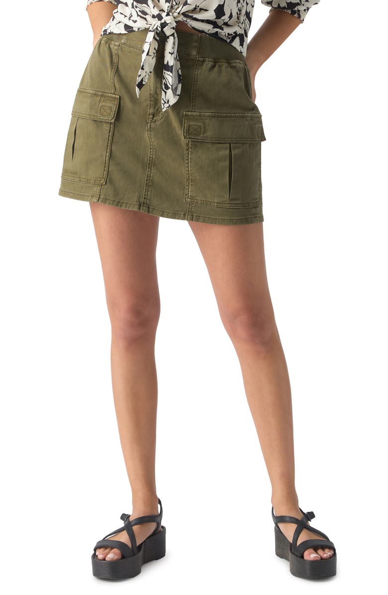 Sanctuary Surplus Essential Stretch Cargo Miniskirt, Alternate, color, 