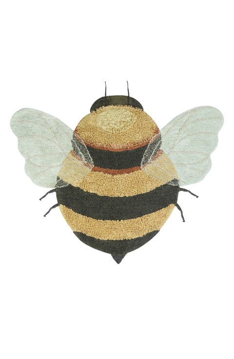 Bee Washable Cotton Blend Rug