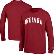 Champion Men's Champion  Crimson Indiana Hoosiers Basic Arch Long Sleeve T-Shirt