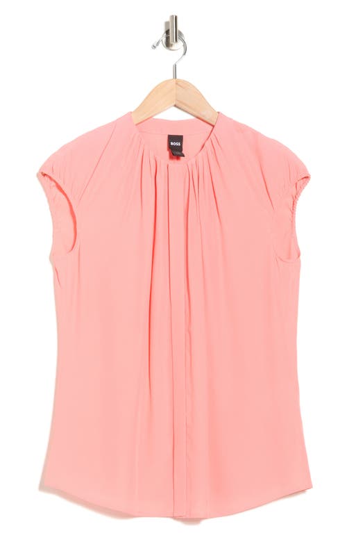 Hugo Boss Boss Berika Pleated Top In Purple