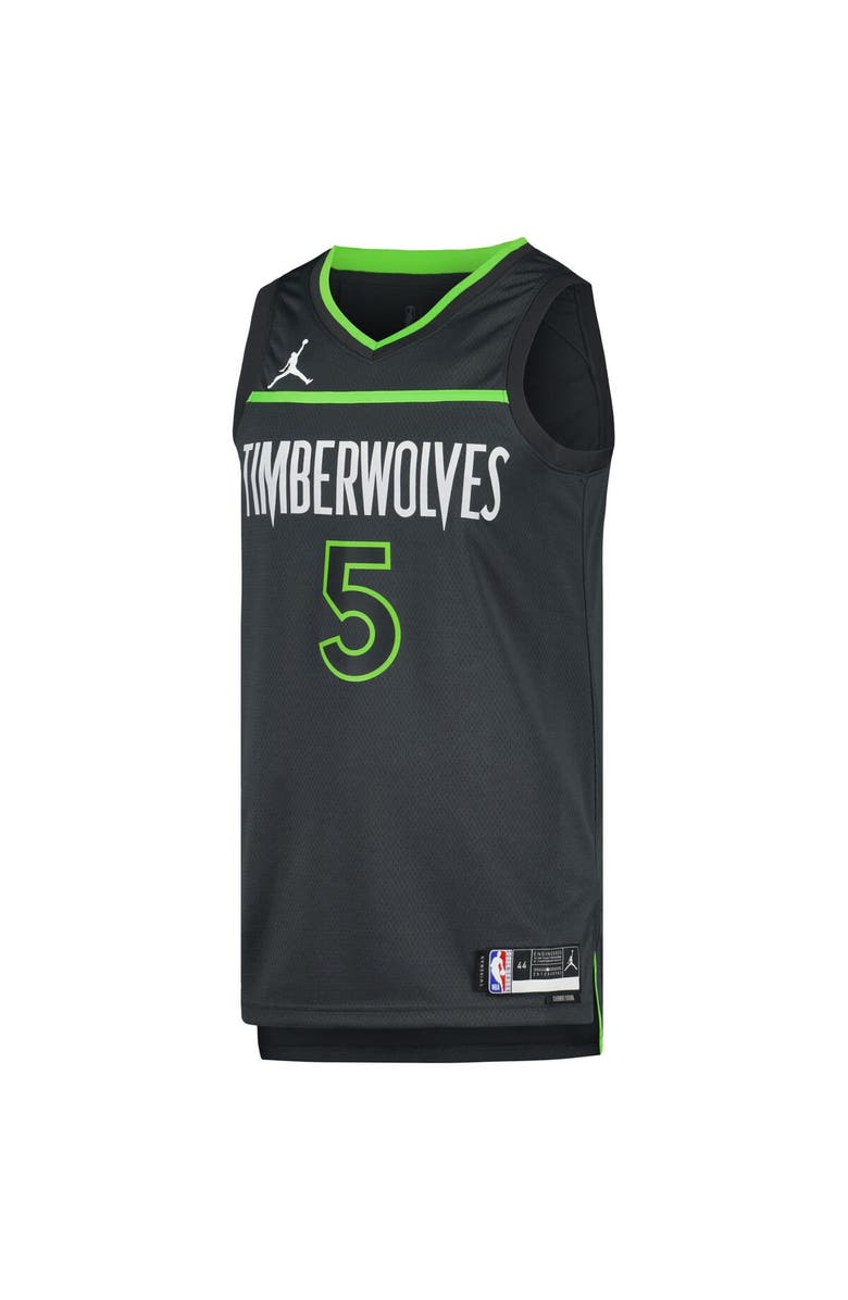 Jordan Brand Unisex Jordan Brand Anthony Edwards Charcoal Minnesota Timberwolves Swingman Jersey - Statement Edition, Alternate, color, Charcoal