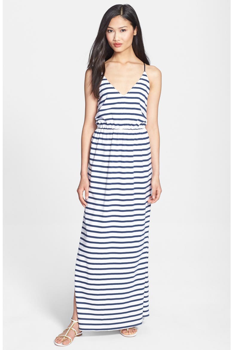 Stripe Jersey Maxi Dress, Main, color, MULTI