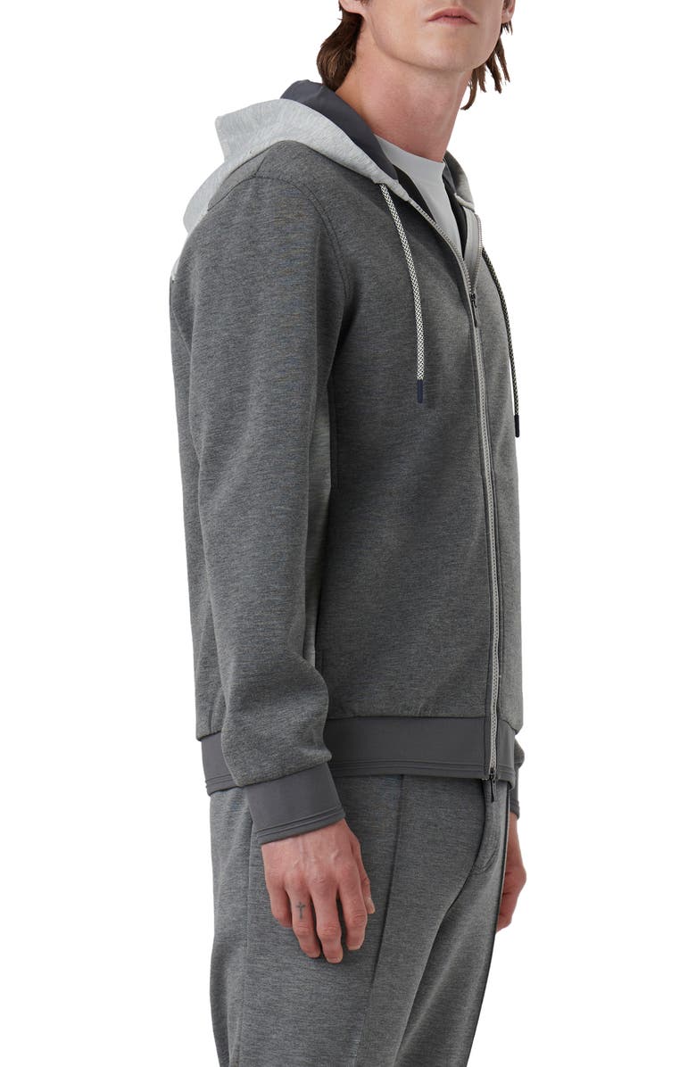 Bugatchi Full Zip Hoodie Jacket, Alternate, color, 