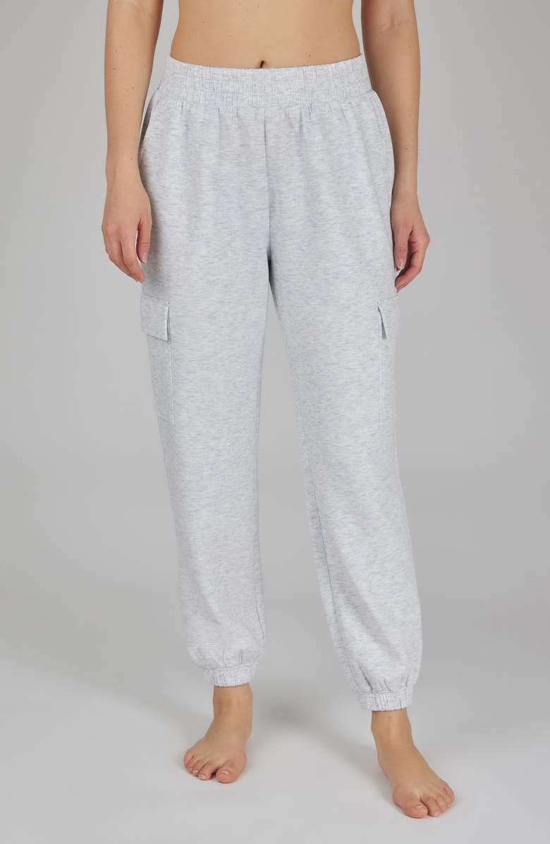 YOGALICIOUS Davenport Scuba Knit Cargo Joggers, Main, color, 
