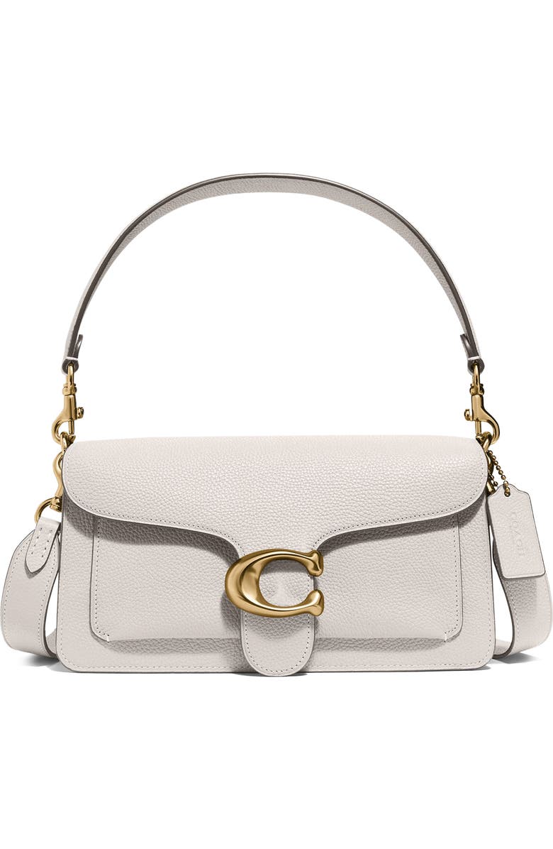 COACH Tabby 26 Leather Shoulder Bag, Main, color, B4/ Chalk