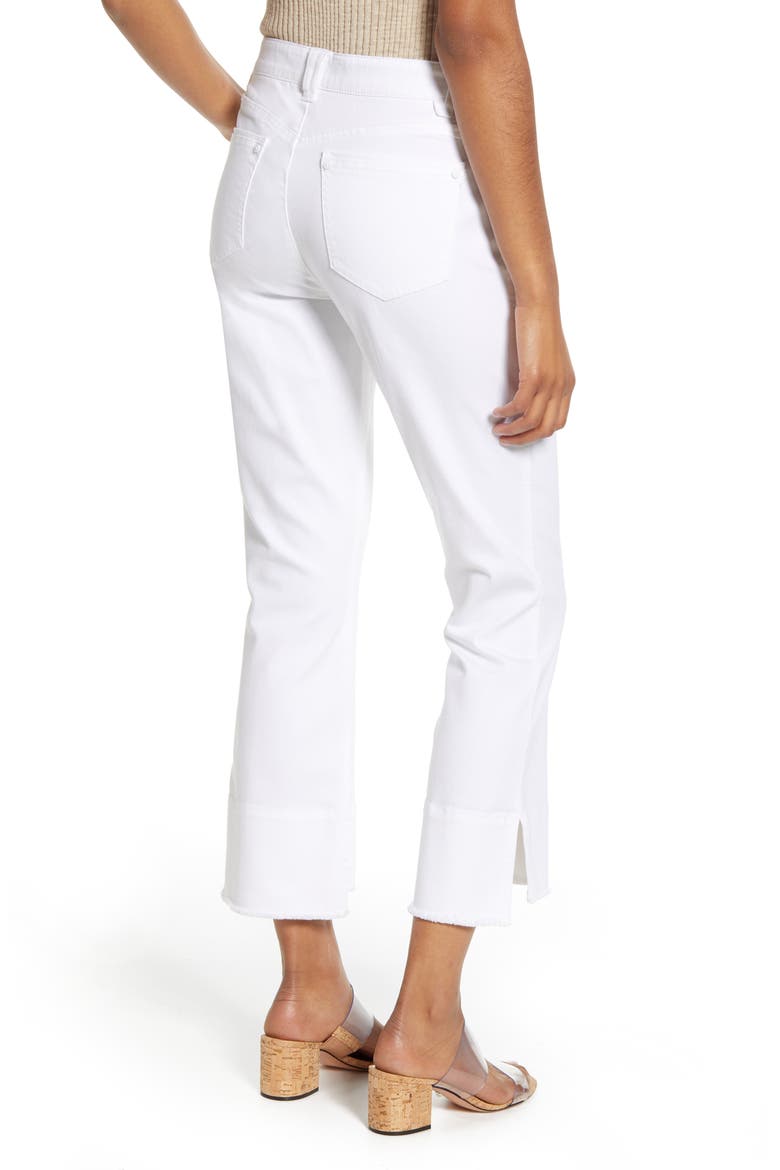 Ab-Solution Kick Flare Jeans (Nordstrom Exclusive), Alternate, color, OPTIC WHITE