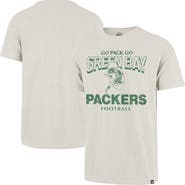 '47 Men's '47 Natural Green Bay Packers Head On Scrum Slub T-Shirt