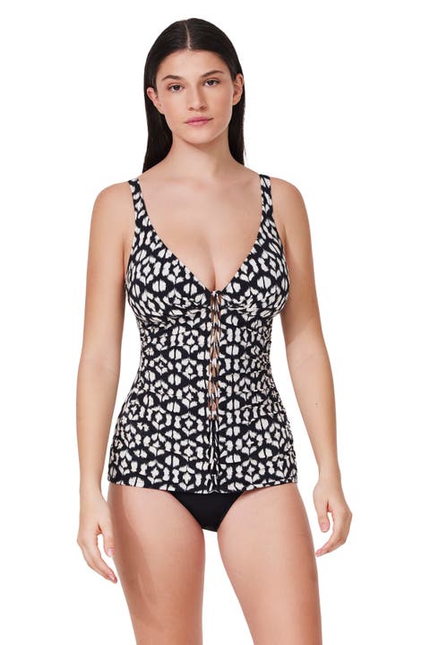 Mantra Braided V-Neck D-Cup Tankini Top