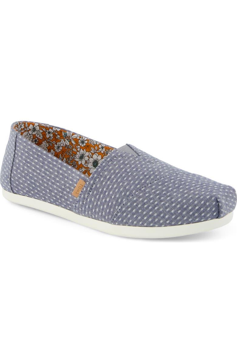 TOMS Classic Alpargata Slip-On, Main, color, Light/ Pastel Blue