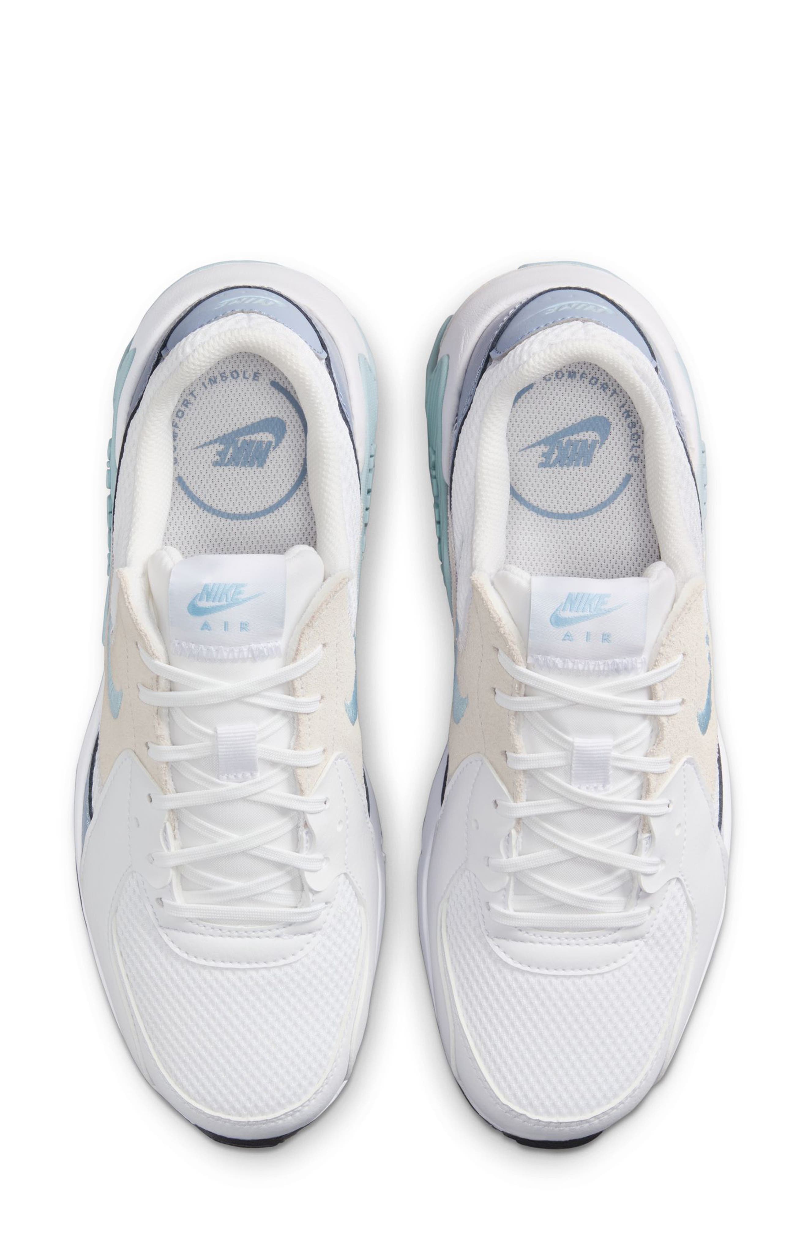 Air Max Excee Sneaker, Alternate, color, WHITE/ BLUE/ SLATE-BLACK