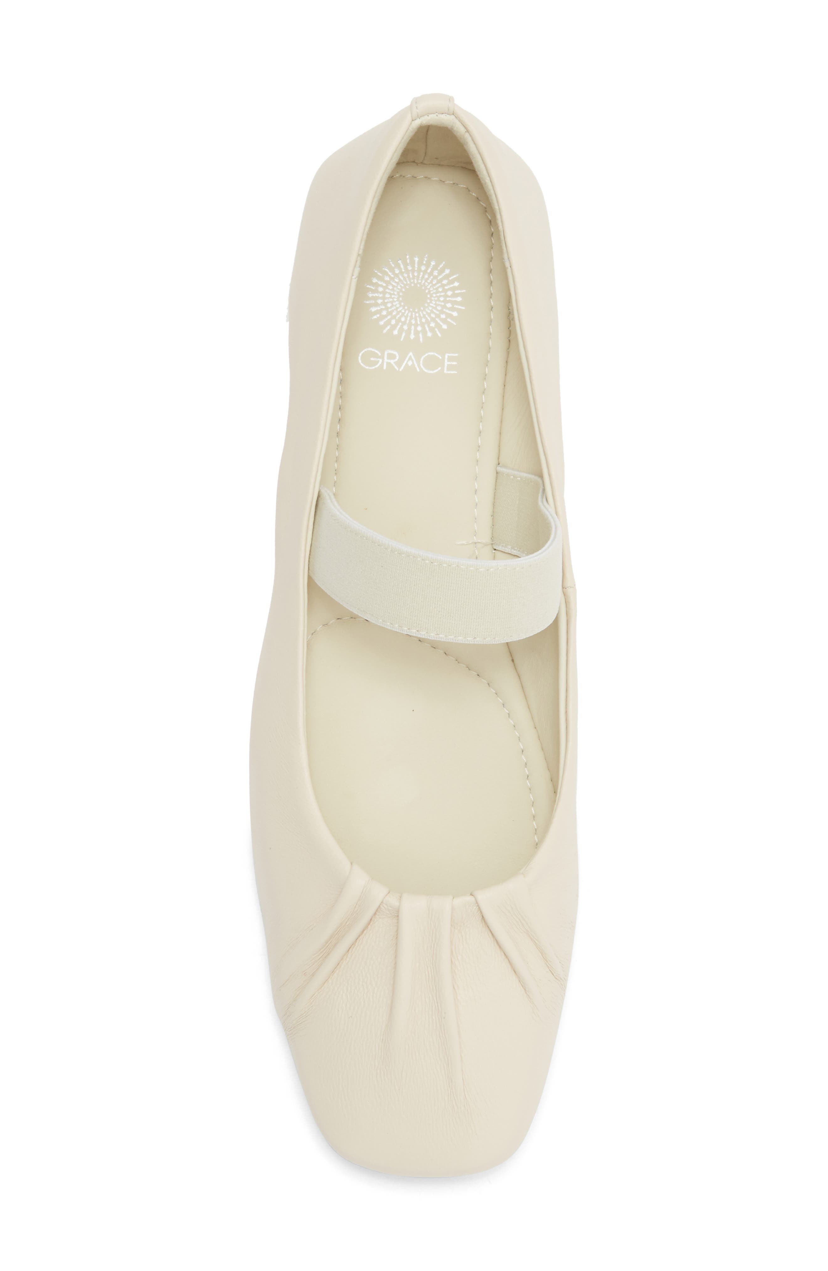 Rimini Ballerina Flat, Alternate, color, Ivory