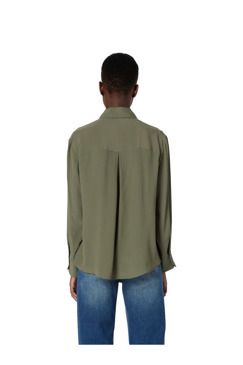 Agathe Long Sleeve Shirt, Alternate, color, Medium Khaki
