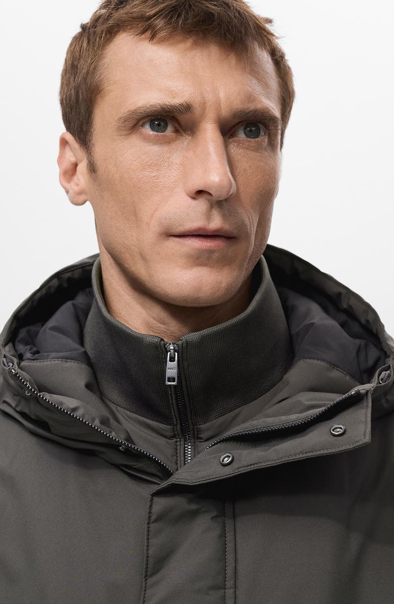 MANGO Water Repellent Insulated 3-in-1 Coat, Alternate, color, Grey