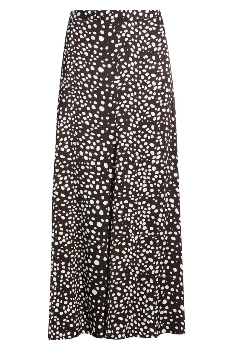 Dot Print A-Line Skirt, Alternate, color, MOLE DOT