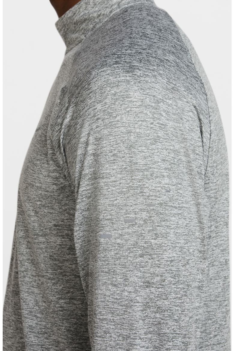 Dri-FIT Stride Half Zip Running Top, Alternate, color, 084 SMKGRY/REFSIL