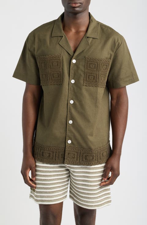 Inigo Cotton & Linen Camp Shirt