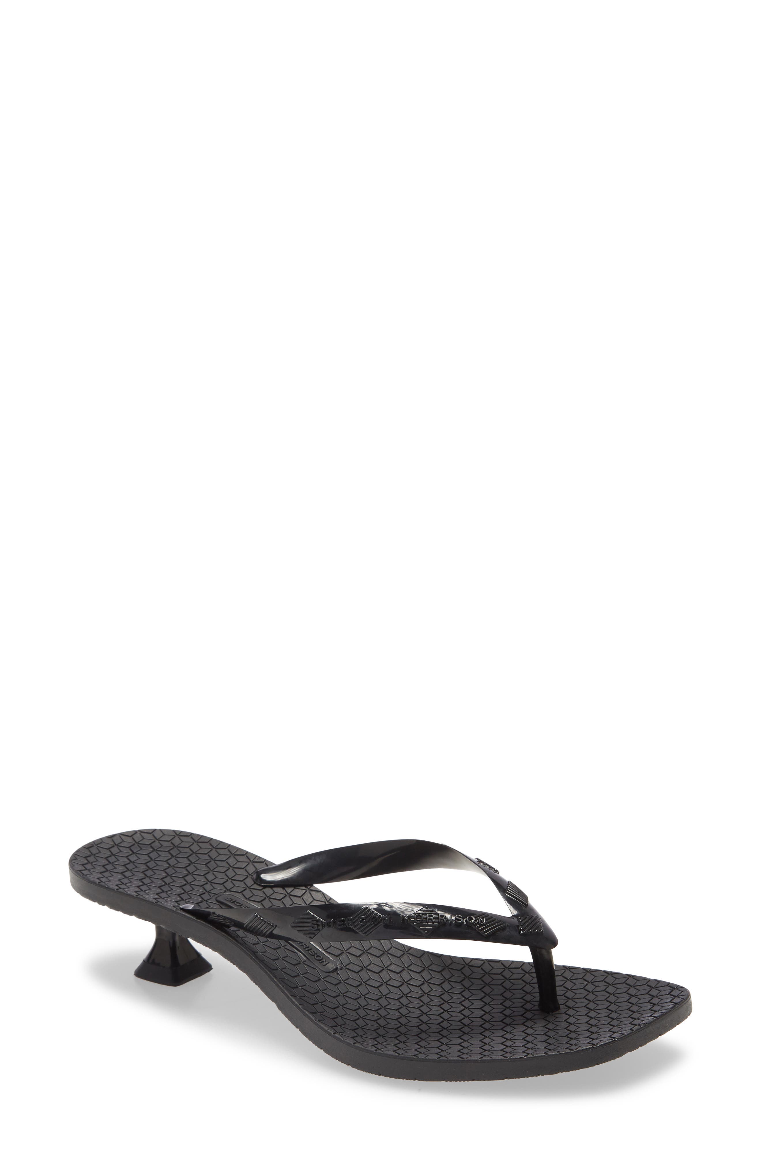 Sigerson Morrison Iconic Kitten Heel Flip Flop, Main, color, 