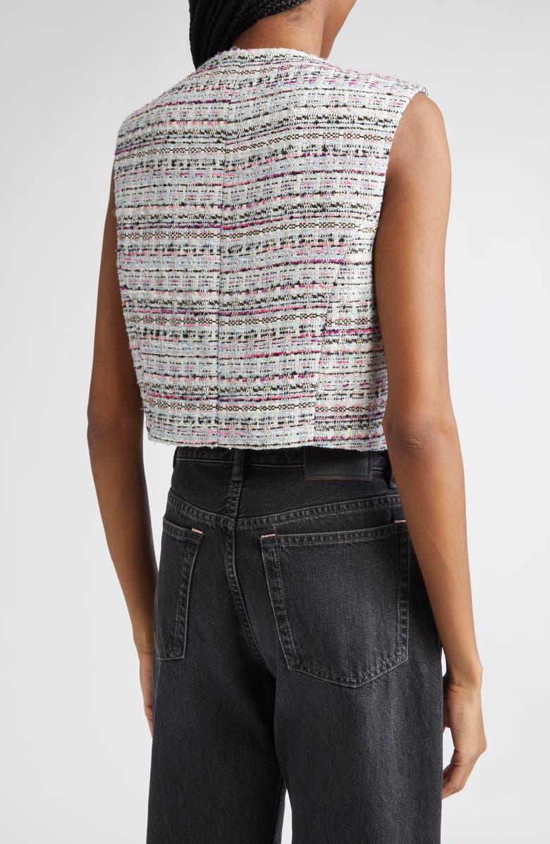 Cinq à Sept Auden Tweed Vest, Alternate, color, Vibrant Plum Multi