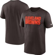Nike Men's Nike Brown Cleveland Browns Primetime Legend Wordmark Performance T-Shirt
