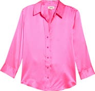 L'AGENCE Dani Silk Charmeuse Blouse