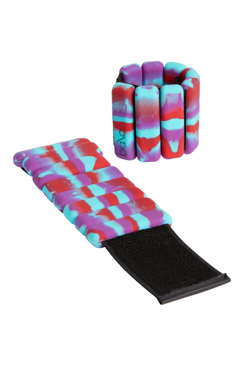 Set of 2 Weighted Bangles, Main, color, TIE DYE