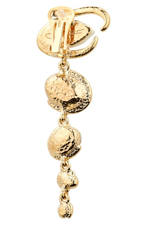 Oscar De La Renta O-link Linear Drop Earrings In Gold Multi