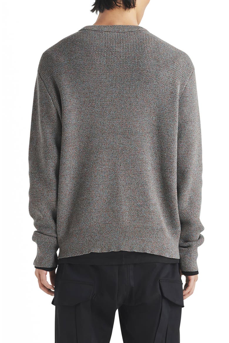 Dexter Marled Organic Cotton Blend Sweater, Alternate, color, GREY
