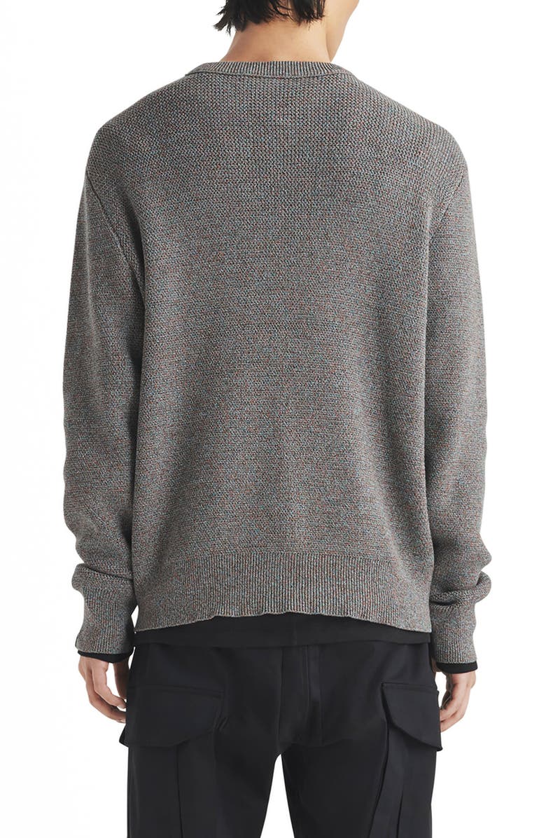 rag & bone Dexter Marled Organic Cotton Blend Sweater, Alternate, color, 