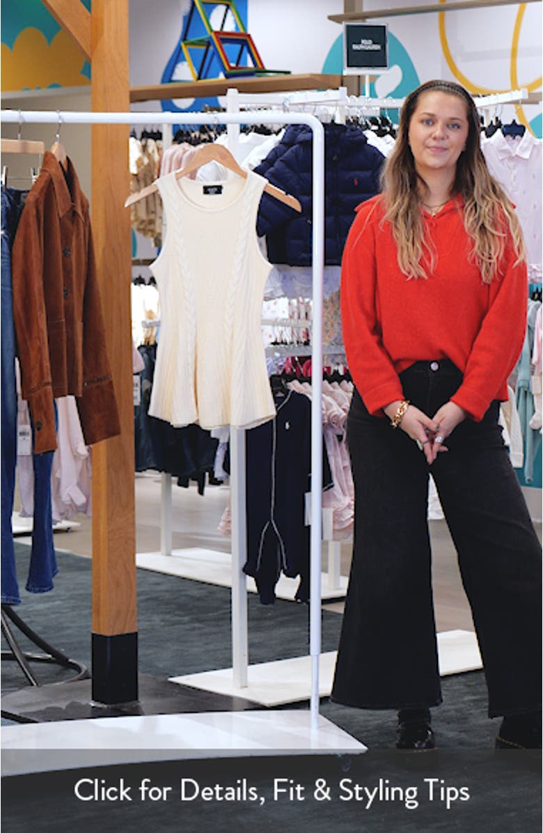 Maggie Peplum Sleeveless Sweater, sales video thumbnail