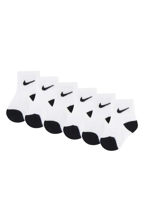 6-Pack Swoosh Ankle Socks (Baby)